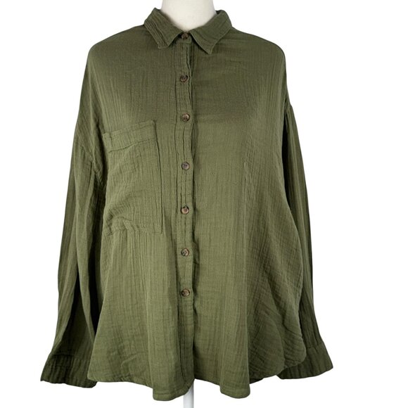Urban Outfitters Tops - Super Soft! Out From Under Urban Outfitters Button Down Shirt Size Medium